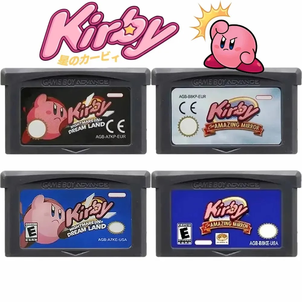 Retro Gaming Nostalgia - Kirby Video Game Cartridge For GBA