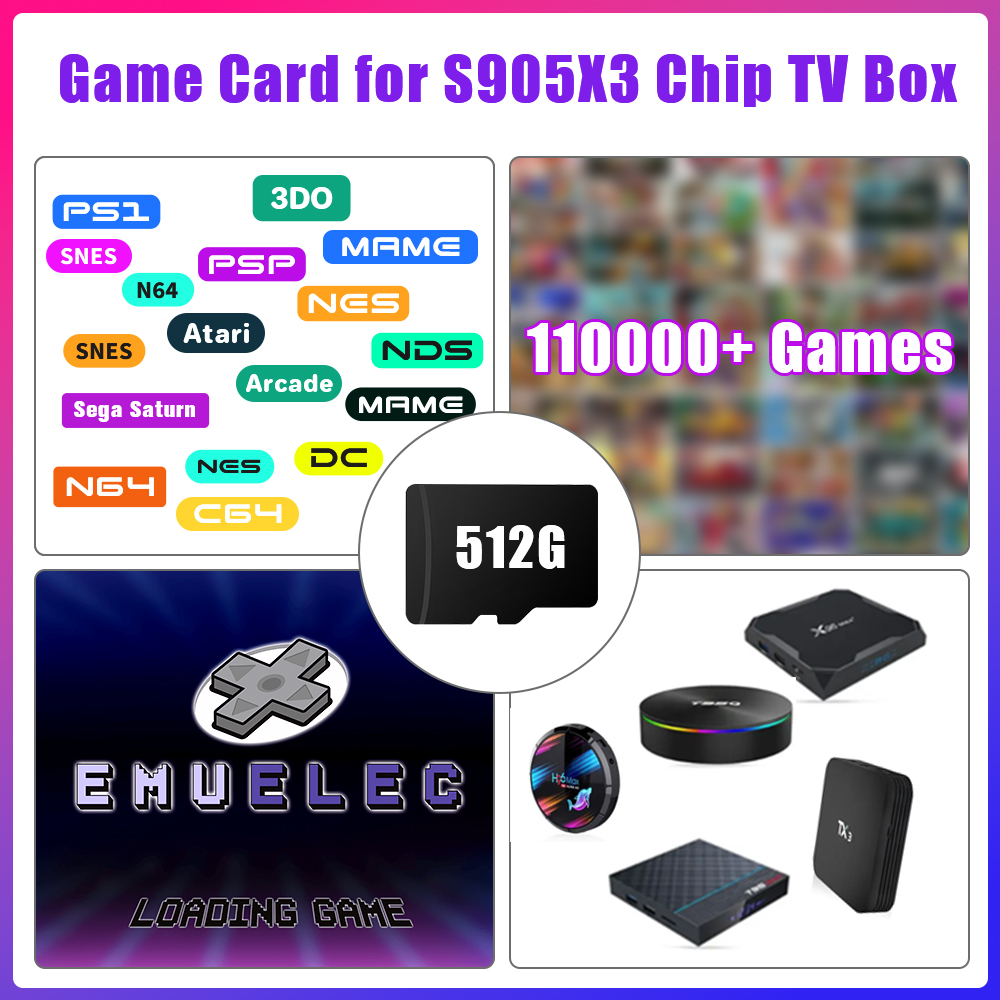 Retro Gaming Batocera - Game TF Card for S905X3 Chip