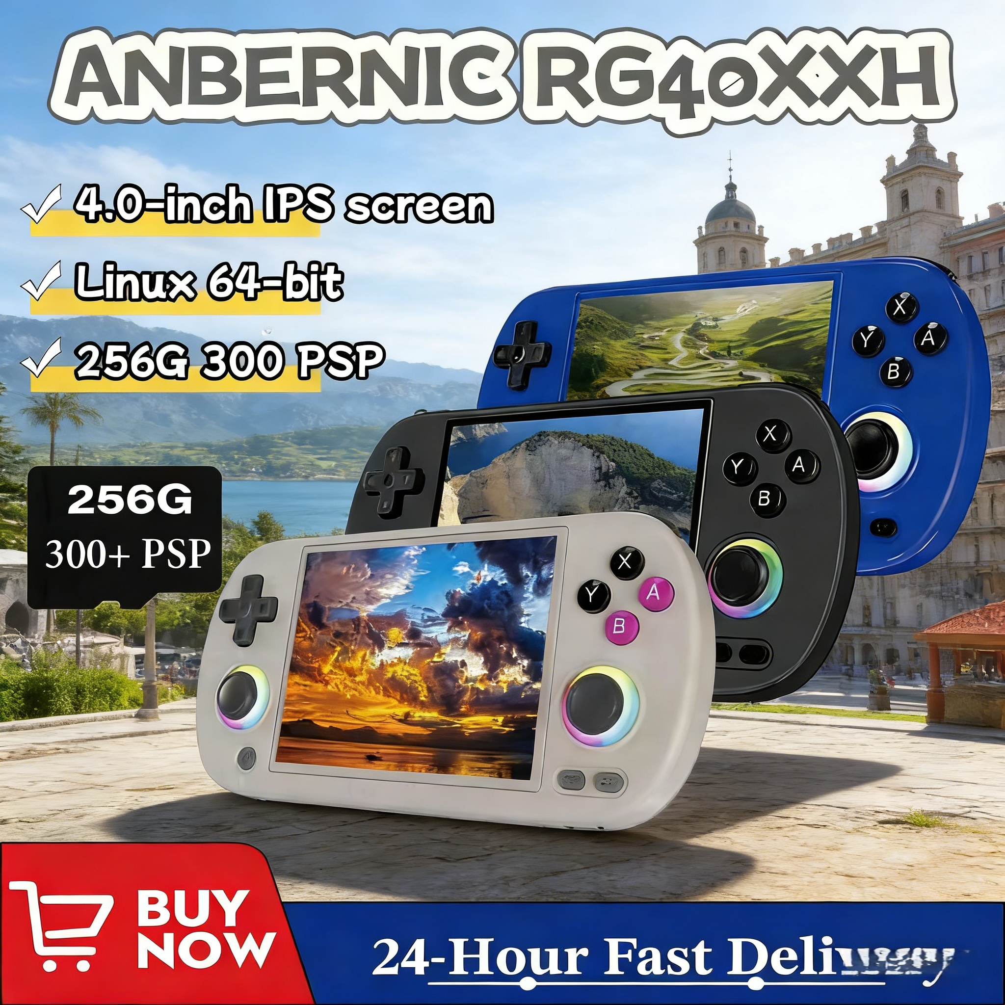 Retro Gaming La - ANBERNIC RG 40XXH RG40XX H Retro