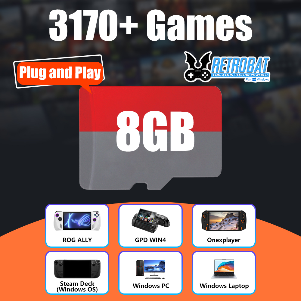 Retro Gaming Batocera - 8GB TF Game Card with 3170