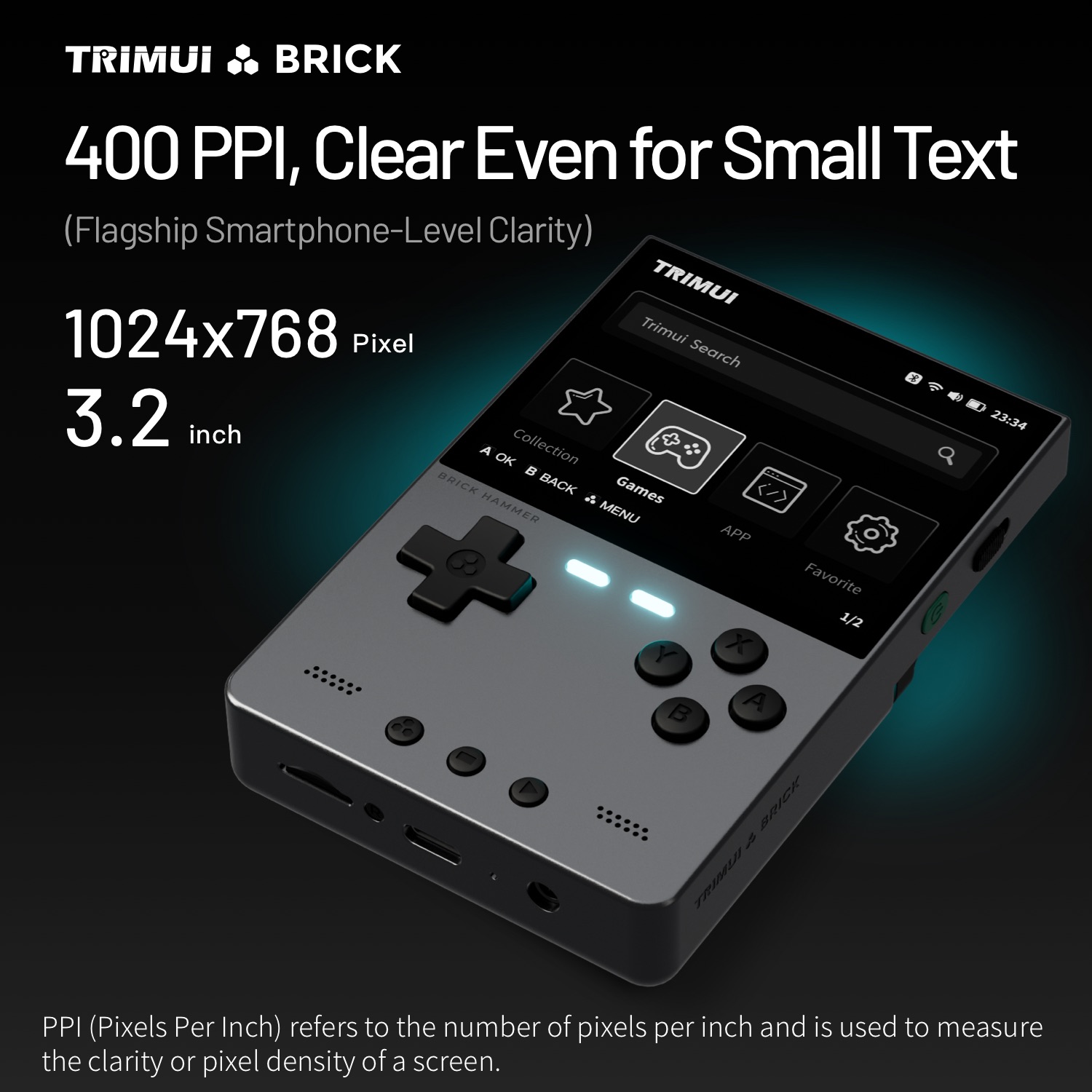TRIMUI BRICK Hammer Mini Metal - Retro Gaming Handheld Best avaliação e preço