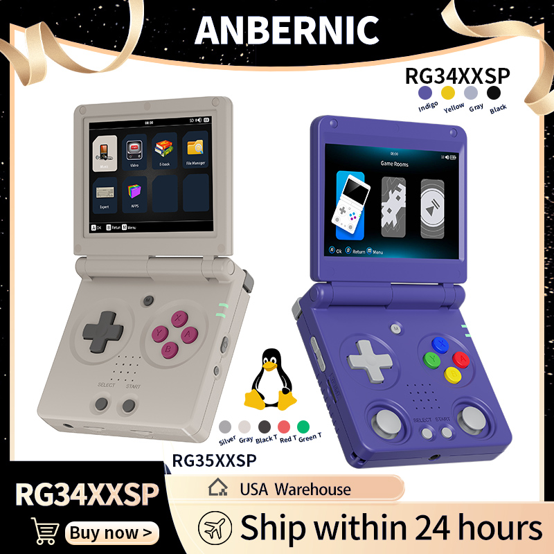 Anbernic RG34XXSP RG35XXSP Fli - Retro Gaming Emulator Console avaliação e preço