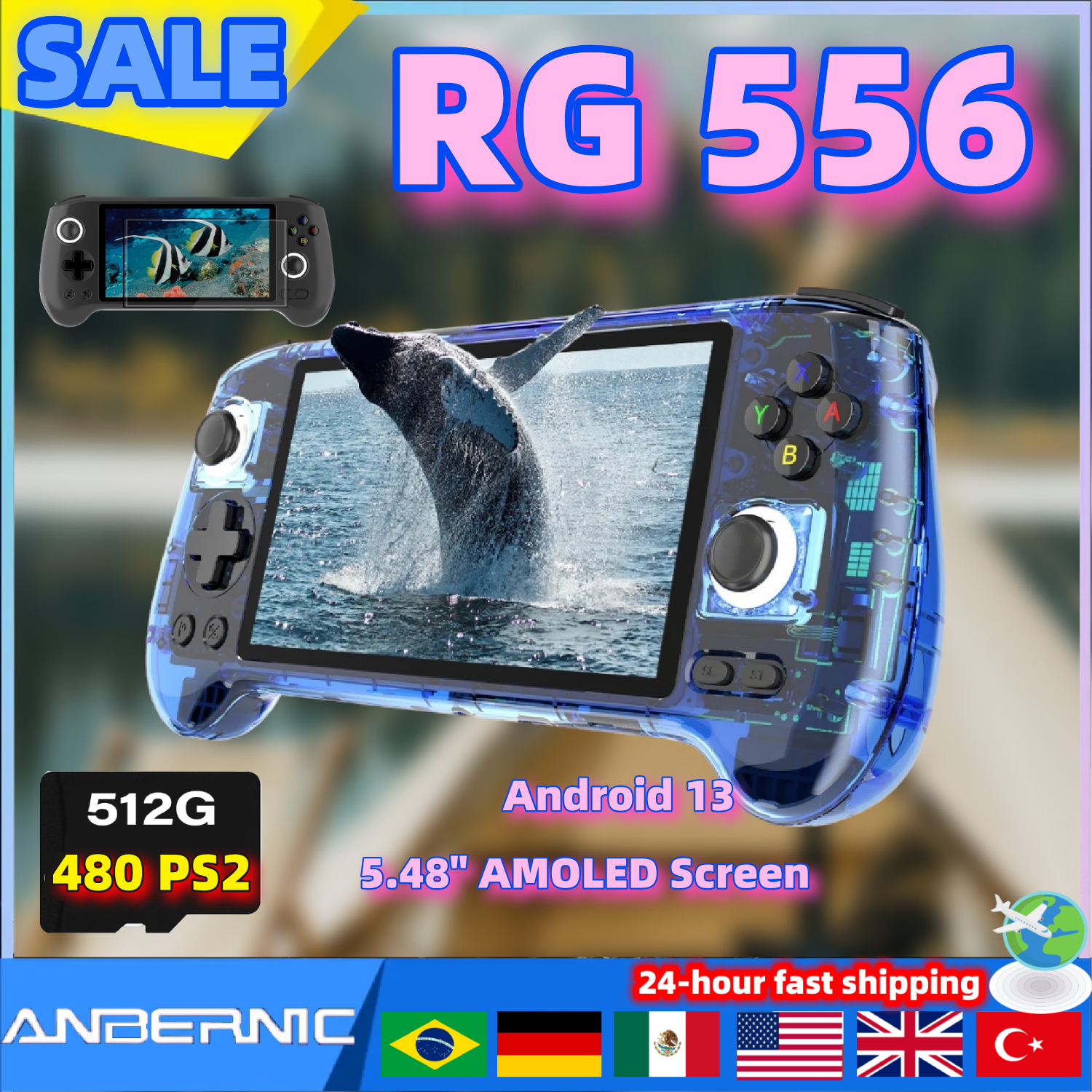 ANBERNIC RG556 Retro Video Gam - Retro Gaming Monitor avaliação e preço