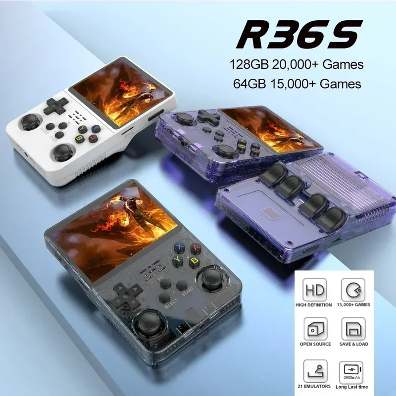 Open Source R36S Retro Game Co - Retro Gaming Handheld Best avaliação e preço