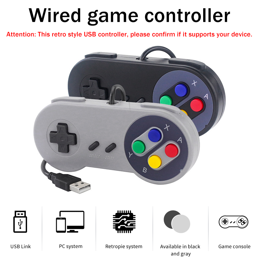 1-2 pcs SNES USB Controller Re - Retro Gaming Raspberry Pi 4 avaliação e preço