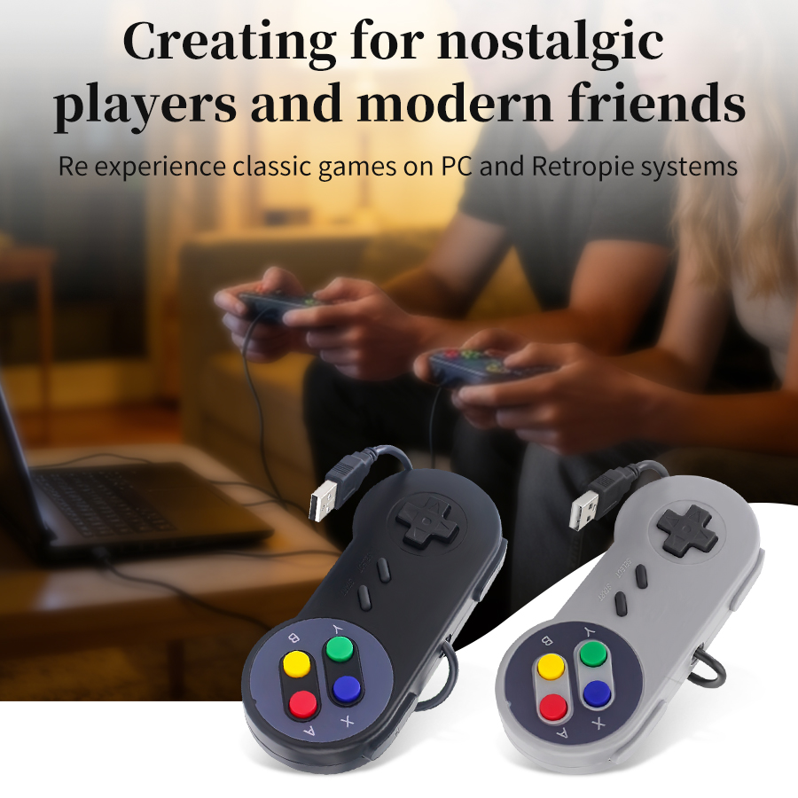 1-2 pcs SNES USB Controller Re - Retro Gaming Raspberry Pi 4 avaliação e preço