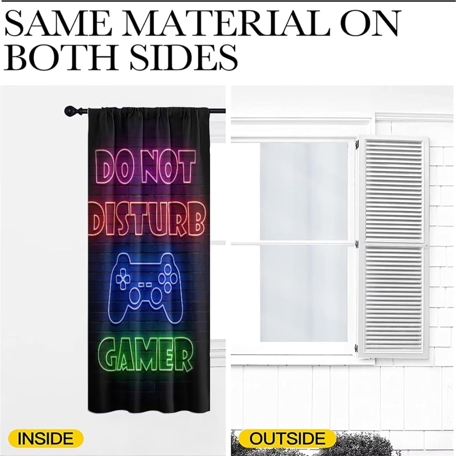 Gaming Gamer Curtain Curtains  - Retro Gaming Youtube avaliação e preço