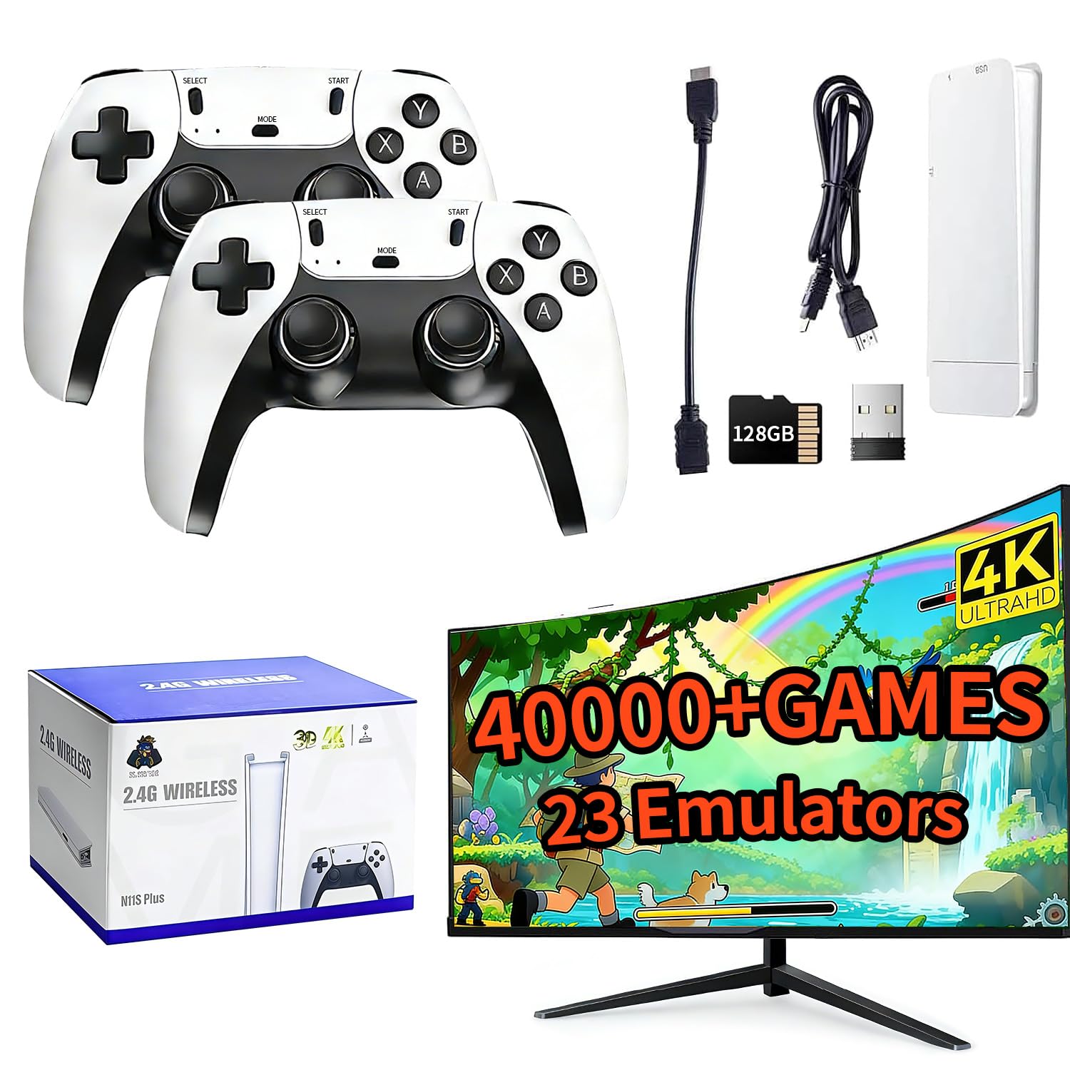2026 Retro Gaming Console, 4K  - Retro Gaming Emulator Console avaliação e preço