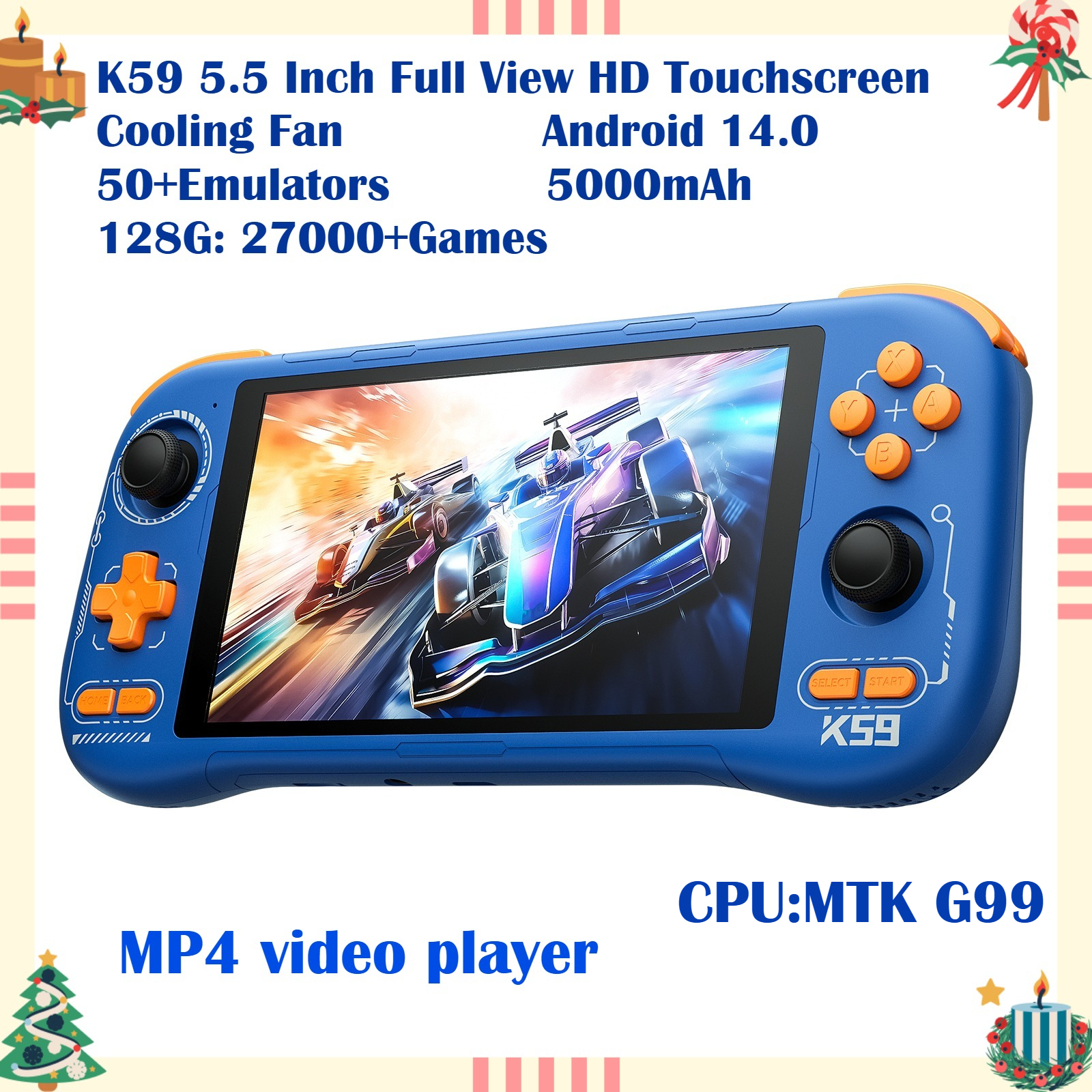 K59 Pro Android 14 Handheld Ga - Retro Gaming La avaliação e preço