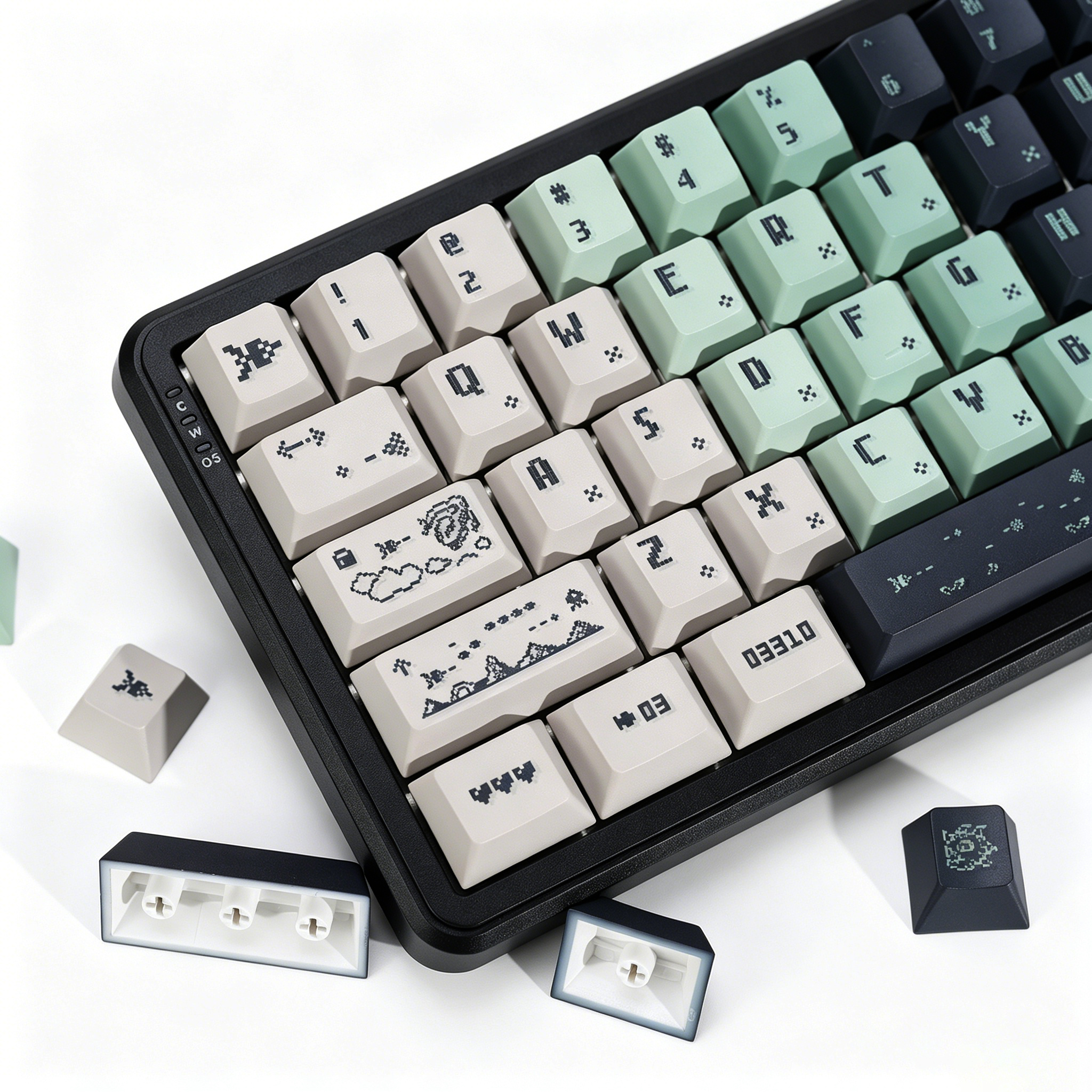 KBDiy Space Impact Keycaps Ret - Retro Gaming Space avaliação e preço