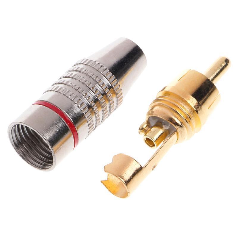 10pcs RCA Male Plug Audio Vide - Composite Rca Cable avaliação e preço