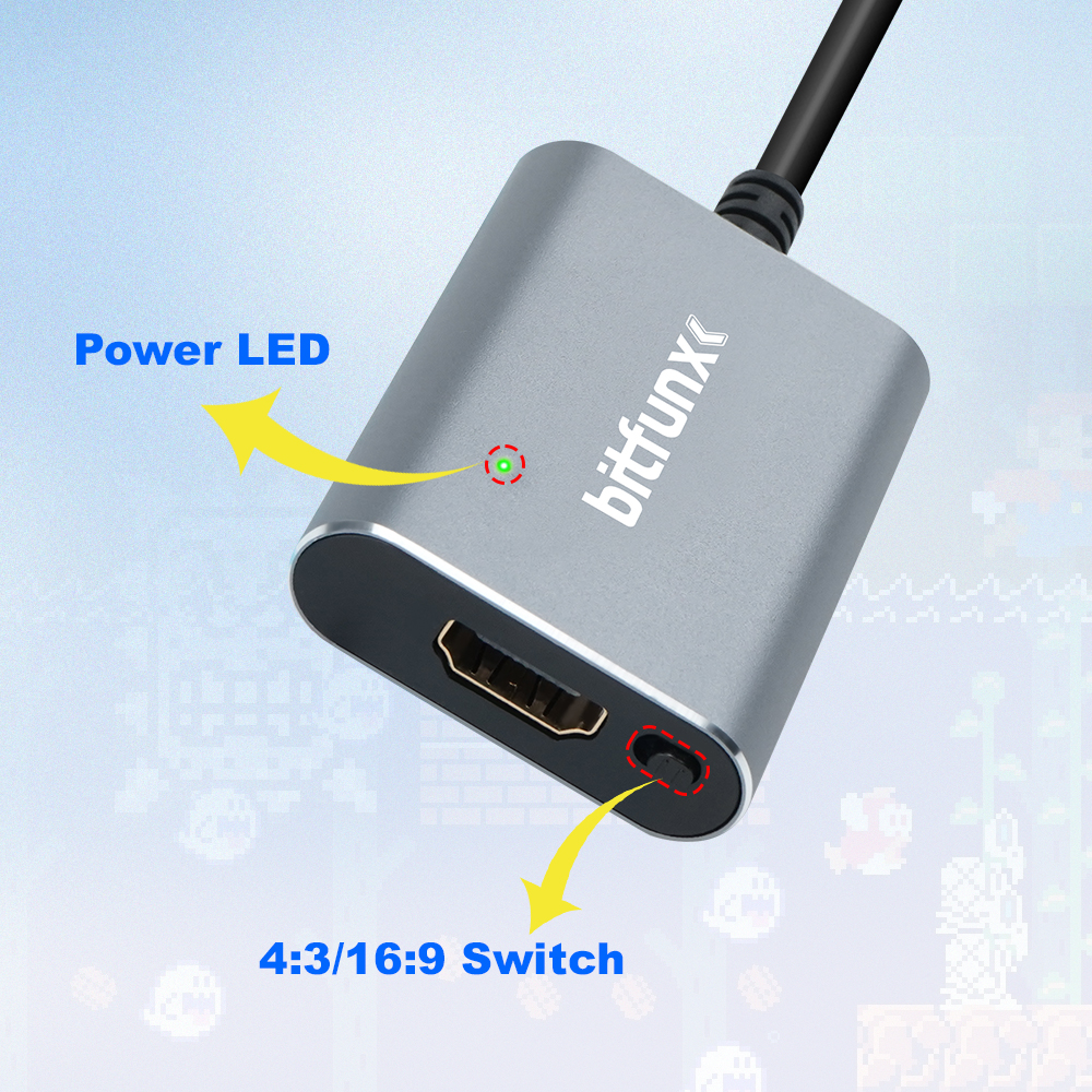 Bitfunx 720P Svideo / AV To HD - Retro Gaming Emulator Console avaliação e preço