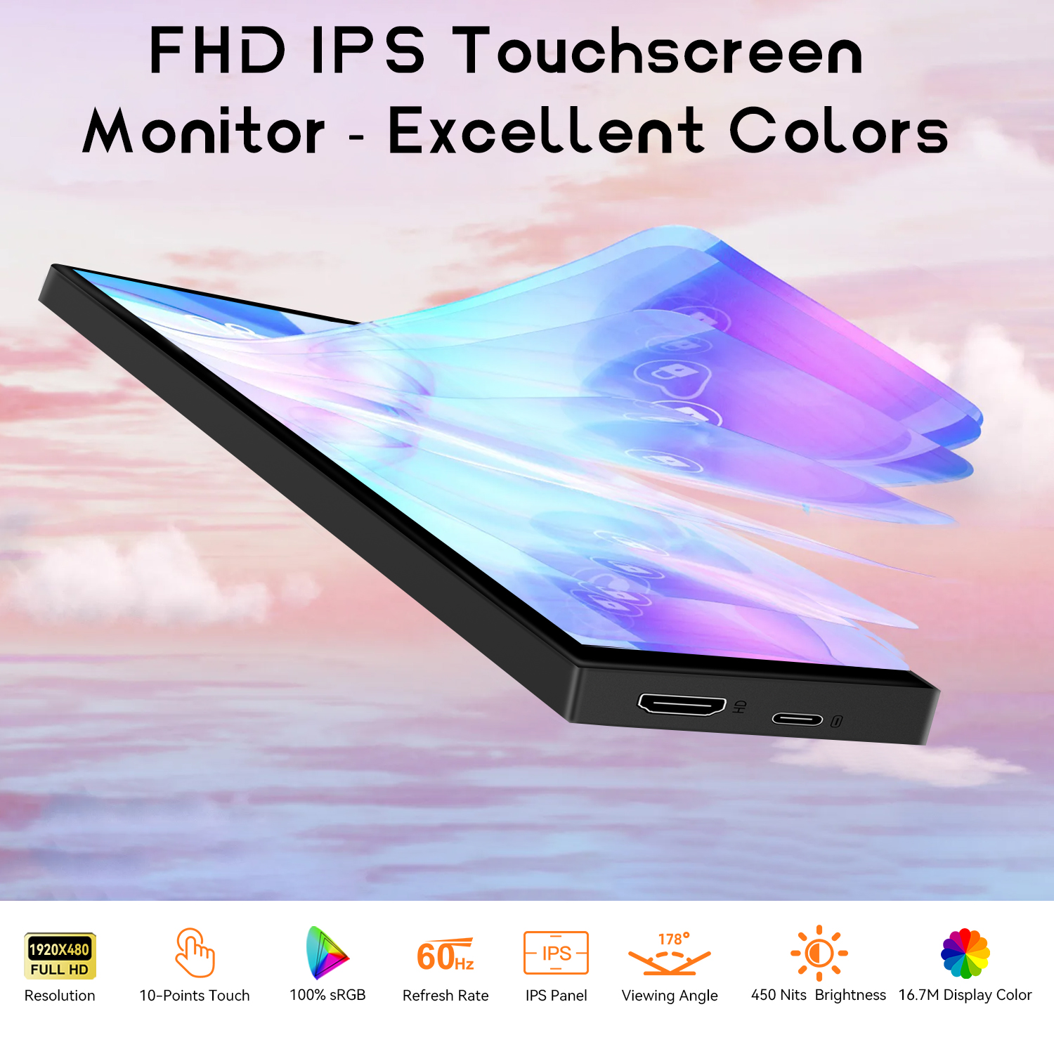 8.8-inch Chassis Secondary Scr - Retro Gaming Monitor avaliação e preço