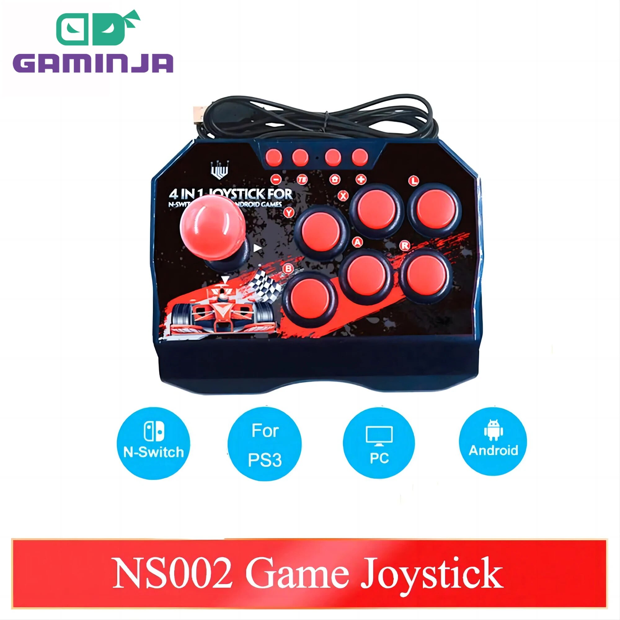 GAMINJA NS002 4 In 1 Retro Arc - Retro Gaming Raspberry Pi 4 avaliação e preço