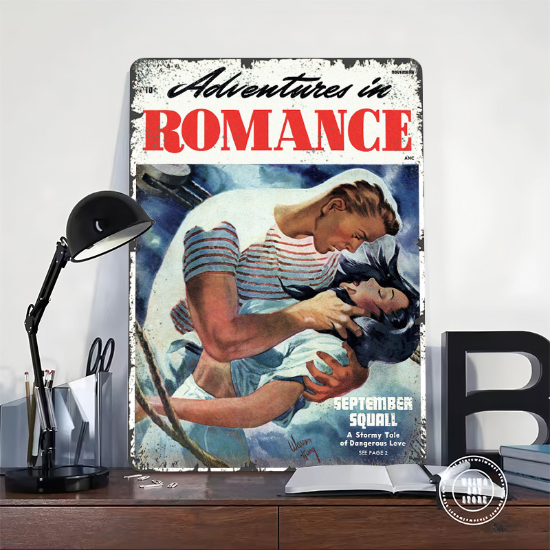 ADVENTURES IN ROMANCE Tinplate - Retro Gaming At avaliação e preço