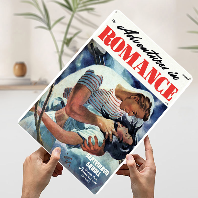ADVENTURES IN ROMANCE Tinplate - Retro Gaming At avaliação e preço