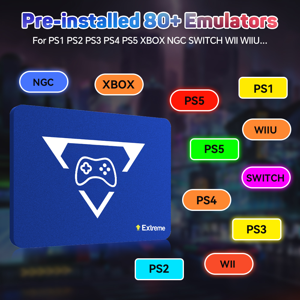 2TB Gaming Emulation Hard Driv - Retro Gaming Emulator Console avaliação e preço