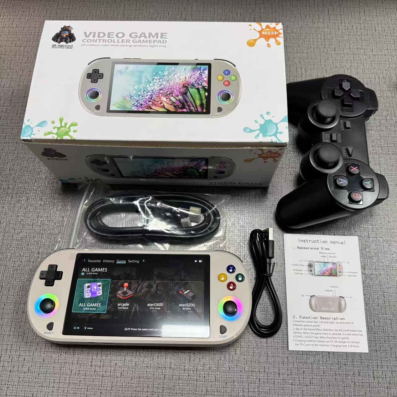 New 128GB M22 Pro Portable Poc - Retro Gaming La avaliação e preço