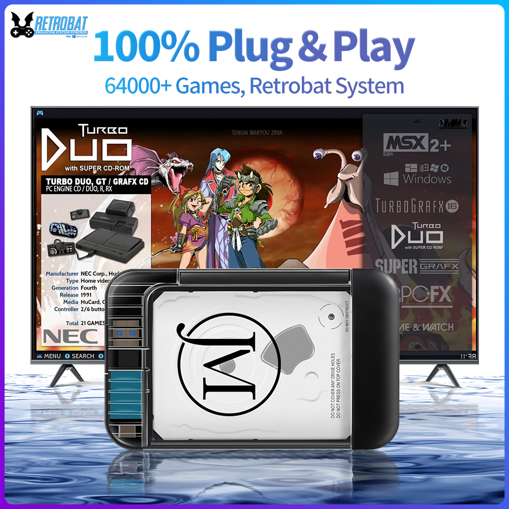 RETROBAT Portable 500G Gaming  - Retro Gaming Emulator Console avaliação e preço