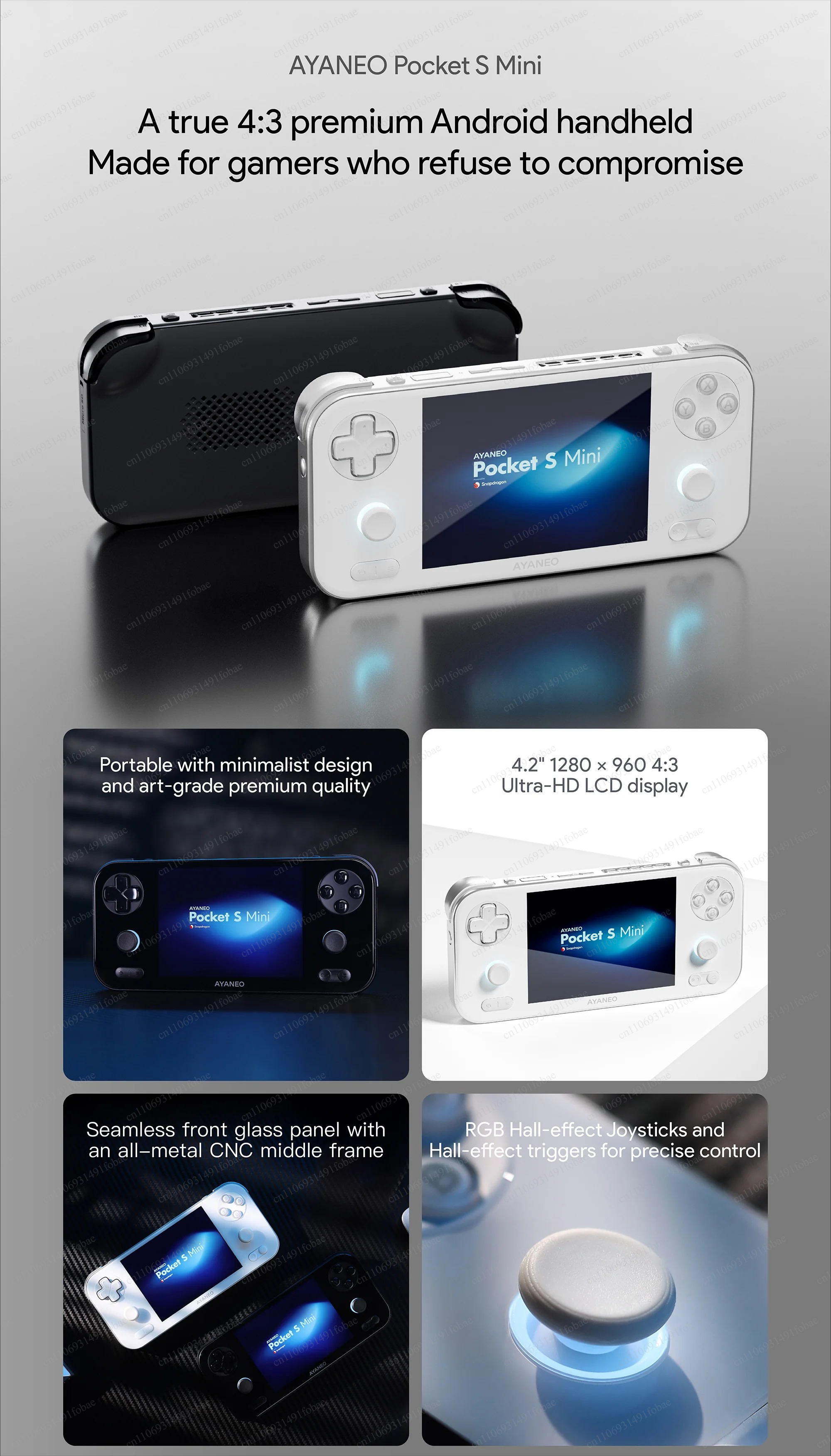 AYANEO Pocket S Mini Retro Han - Retro Gaming Games avaliação e preço