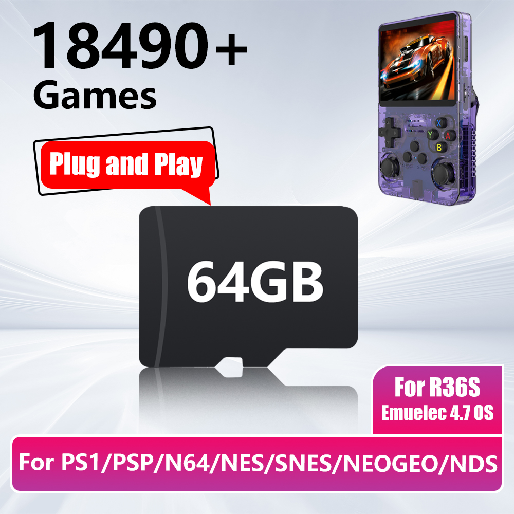 64GB Game Card for R36S Game C - Retro Gaming Batocera avaliação e preço