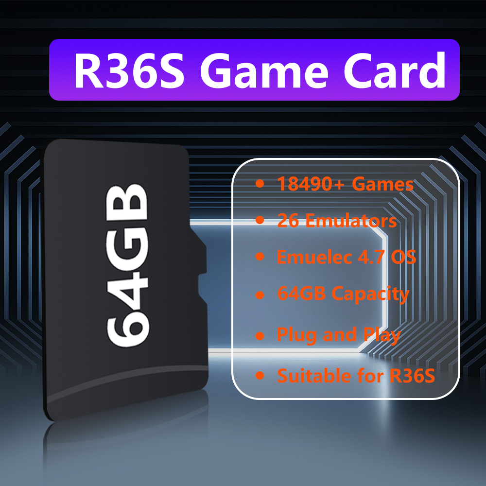 64GB Game Card for R36S Game C - Retro Gaming Batocera avaliação e preço