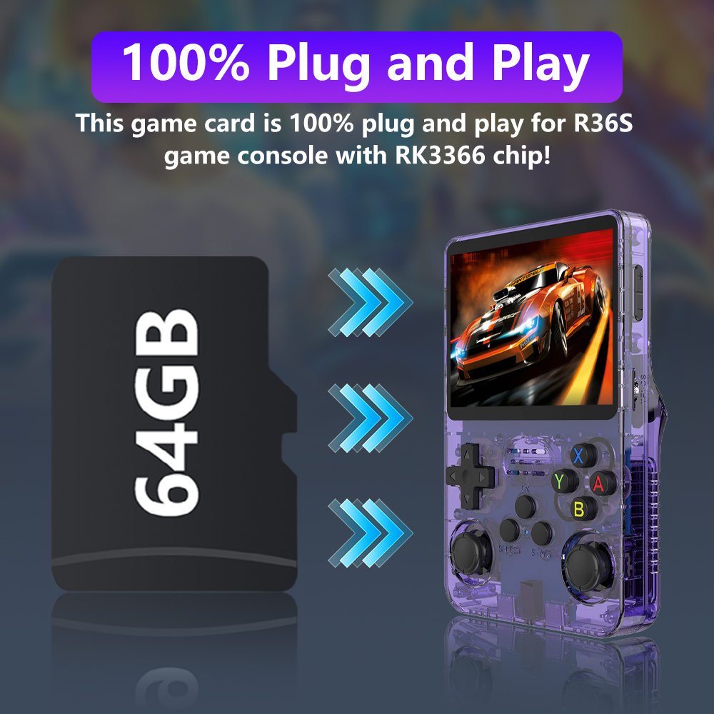 64GB Game Card for R36S Game C - Retro Gaming Batocera avaliação e preço