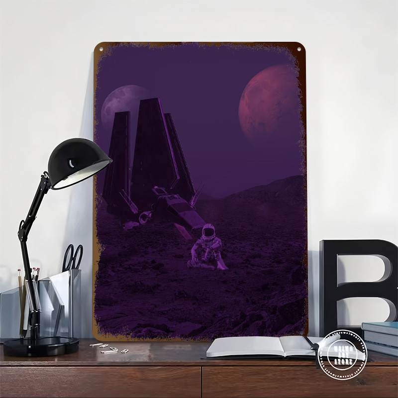 Space Travel Metal Poster Cust - Retro Gaming Space avaliação e preço