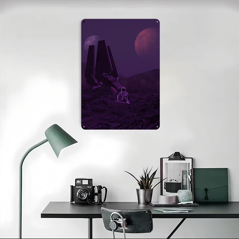 Space Travel Metal Poster Cust - Retro Gaming Space avaliação e preço