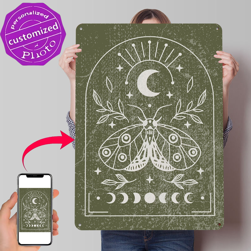 Moth and Moon Poster Customize - Retro Gaming At avaliação e preço