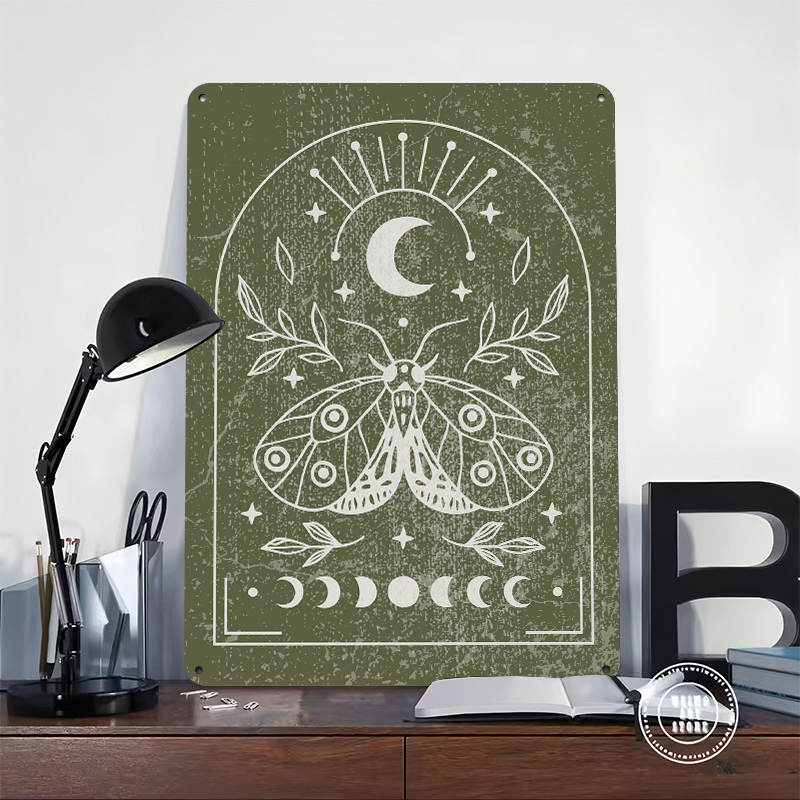 Moth and Moon Poster Customize - Retro Gaming At avaliação e preço