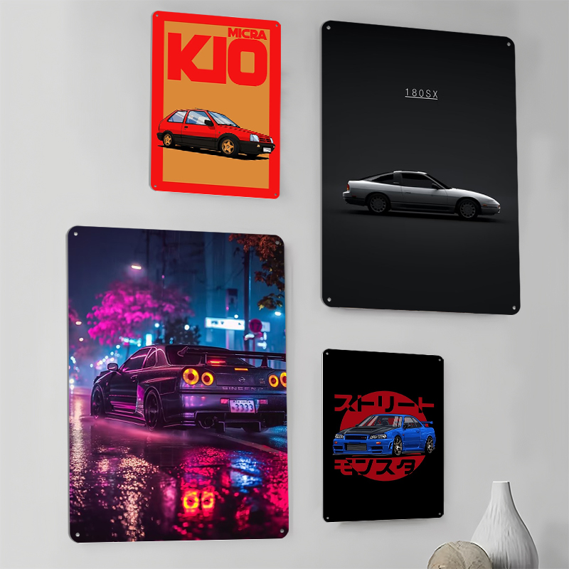 （Nissan） Posters Retro Car Met - Retro Gaming At avaliação e preço