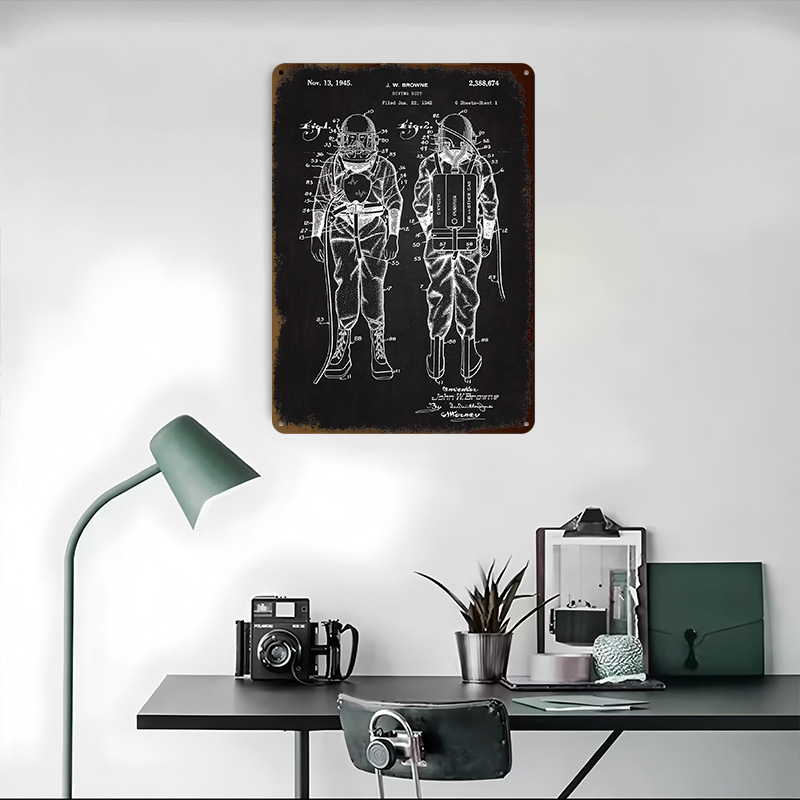 1945 Diving Suit Patent Metal  - Retro Gaming At avaliação e preço