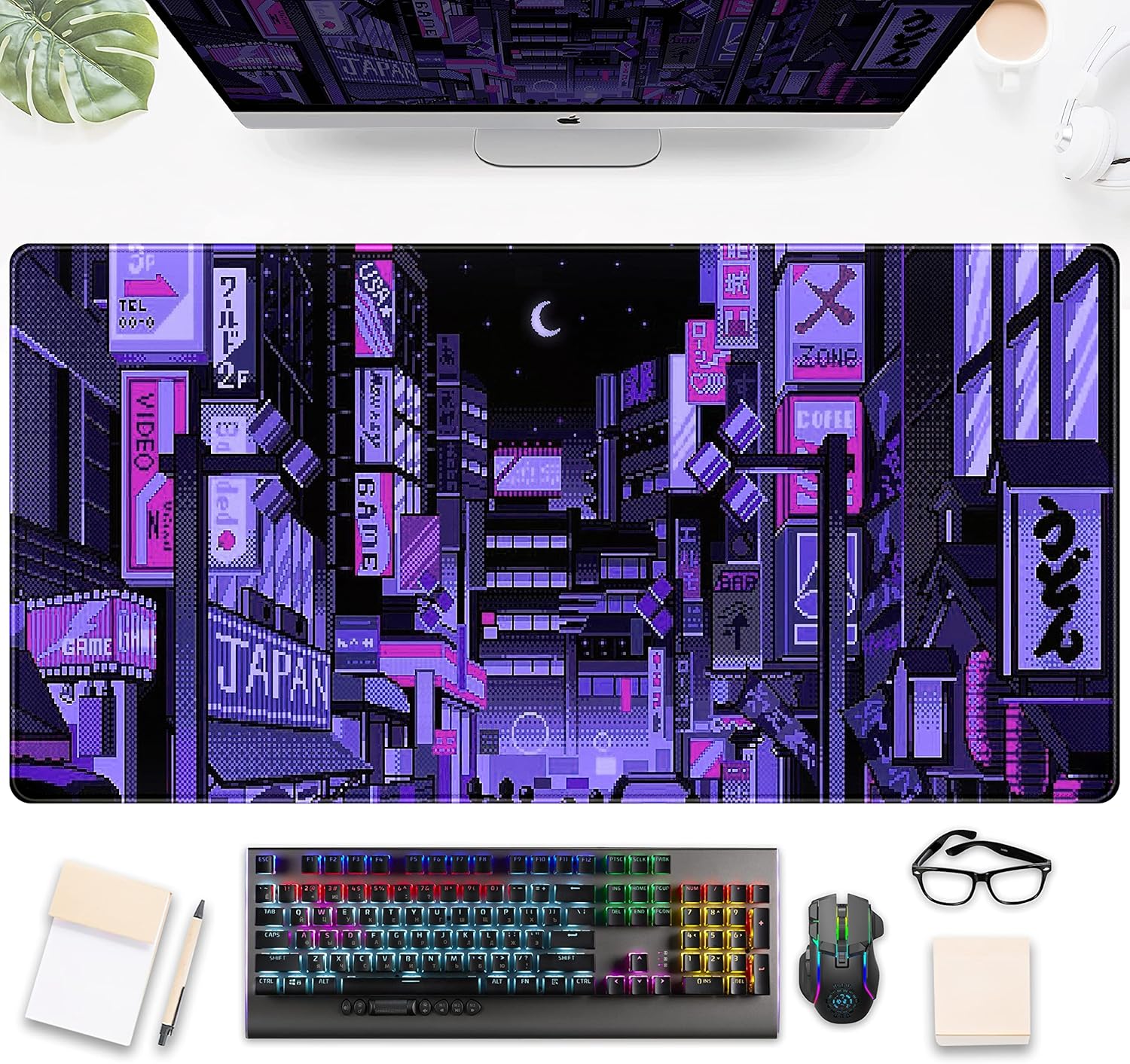 Tokyo Street Purple Neon Pixel - Retro Gaming Tokyo avaliação e preço