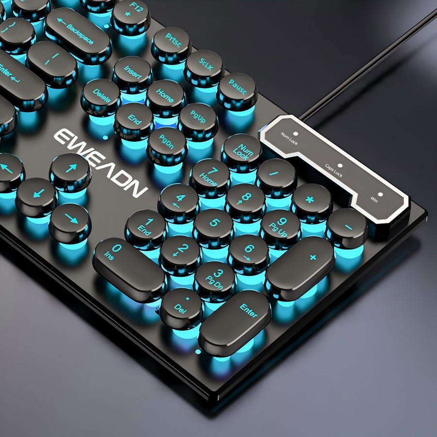 EWEADN Typewriter Gaming Keybo - Retro Gaming Windows avaliação e preço