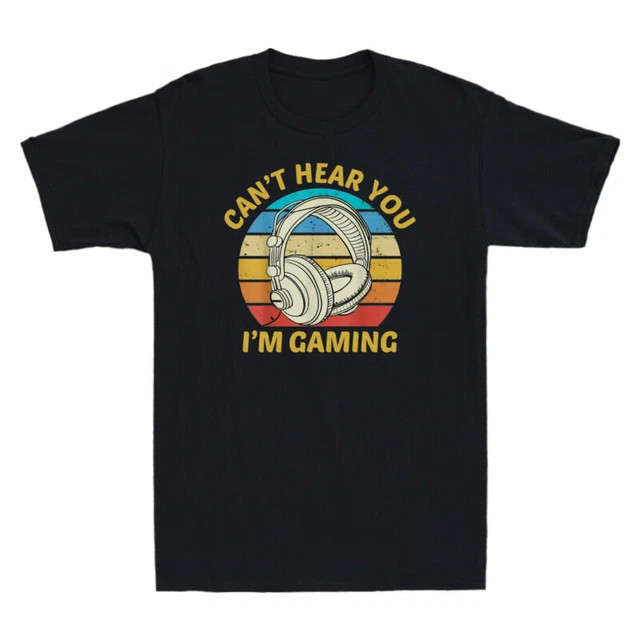 I'm Gaming Cotton Funny Retro  - Retro Gaming T Shirts avaliação e preço