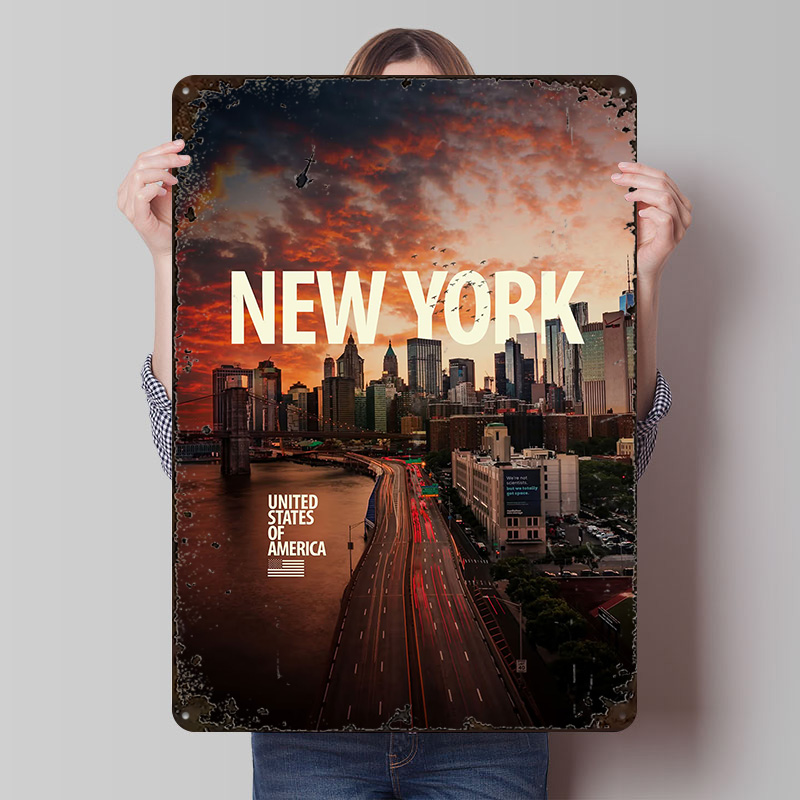 New York City Skyline Printed  - Retro Gaming York avaliação e preço