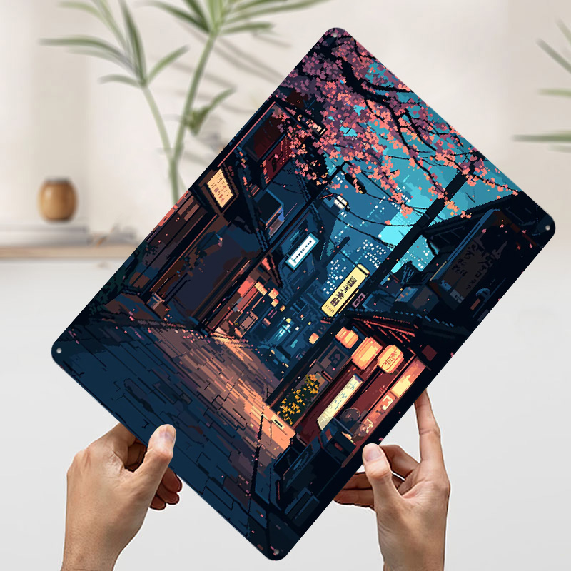 Tokyo Japan Pixel Art Tin Plaq - Retro Gaming Tokyo avaliação e preço