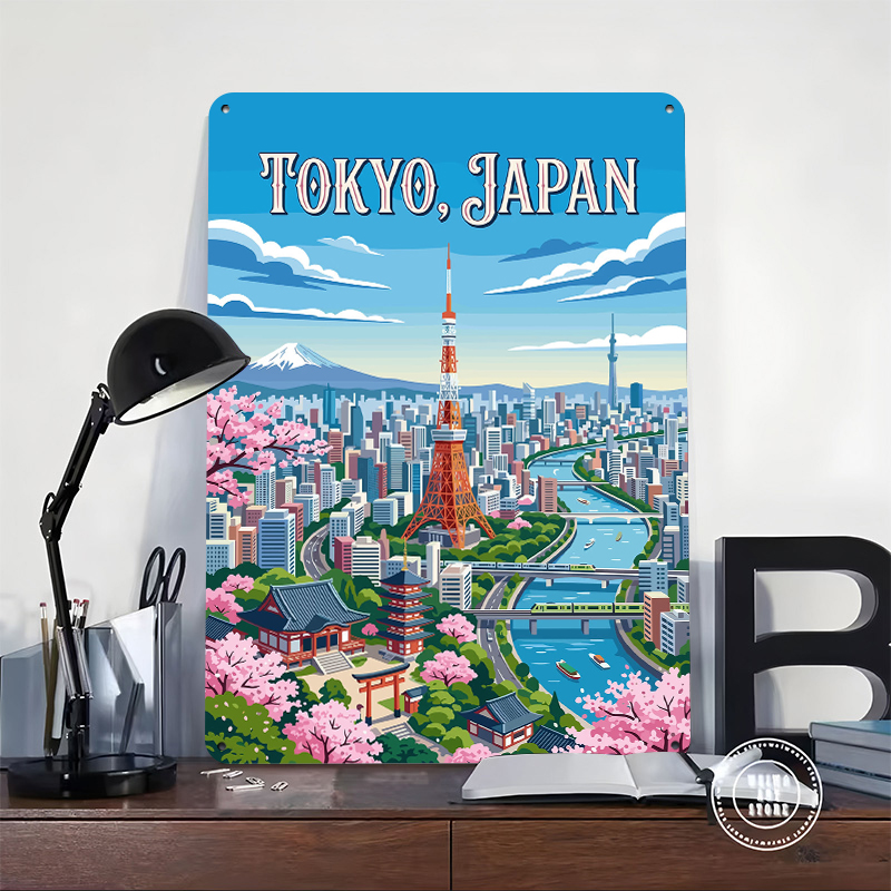 Tokyo Cityscape With Cherry Bl - Retro Gaming Tokyo avaliação e preço