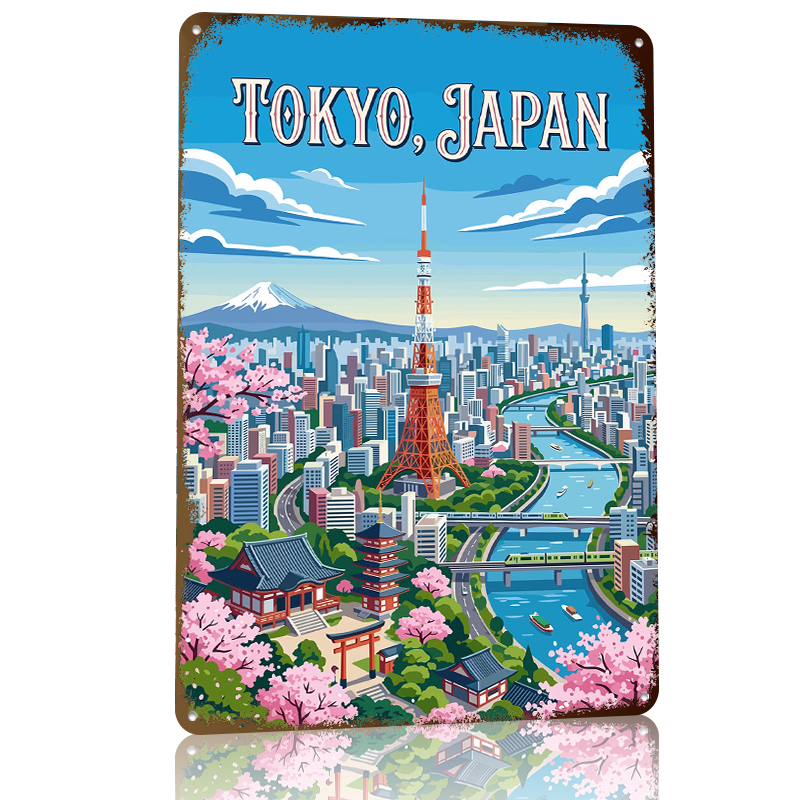 Tokyo Cityscape With Cherry Bl - Retro Gaming Tokyo avaliação e preço