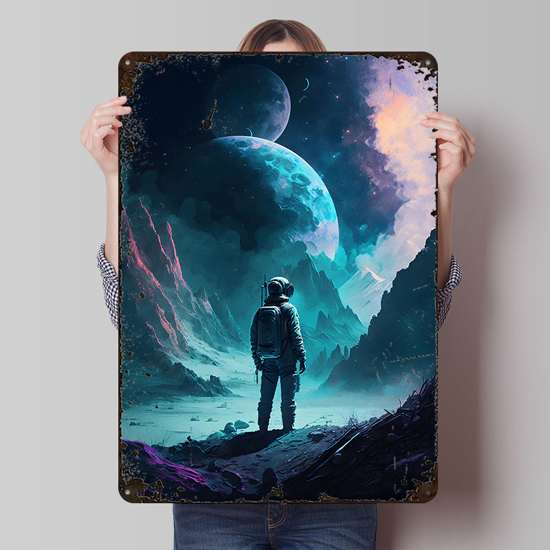 Astronaut in Space Printed Pos - Retro Gaming Space avaliação e preço