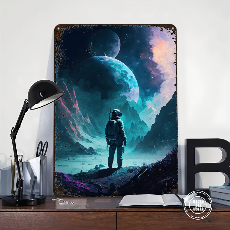 Astronaut in Space Printed Pos - Retro Gaming Space avaliação e preço