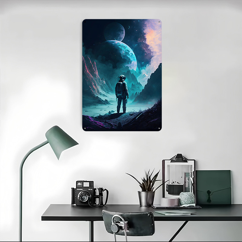 Astronaut in Space Printed Pos - Retro Gaming Space avaliação e preço