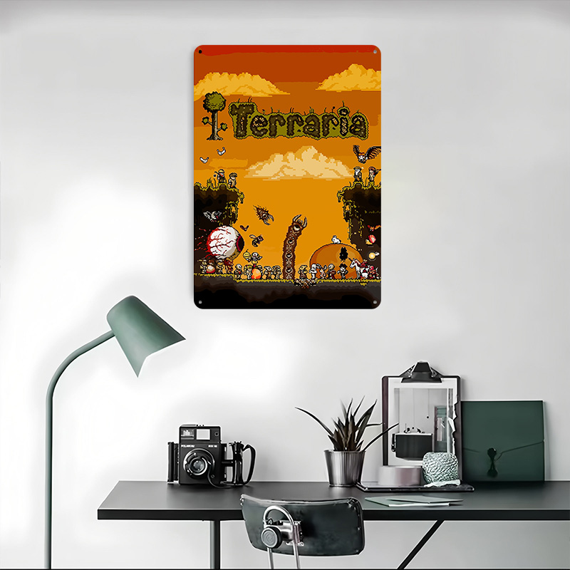 Terraria Pixel Art Game Printe - Retro Gaming At avaliação e preço