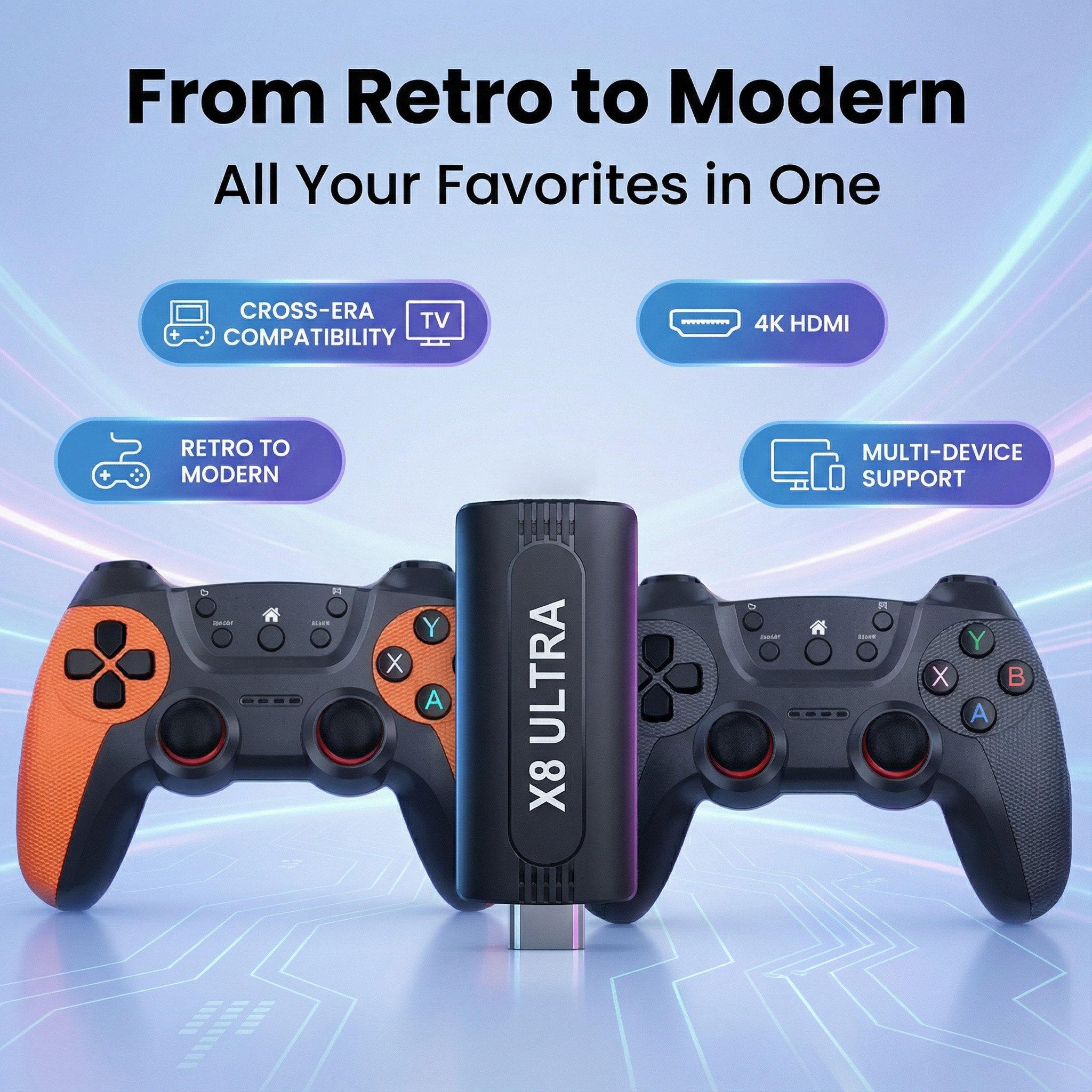 X8 Ultra Wireless Game Stick 1 - Retro Gaming Emulator Console avaliação e preço