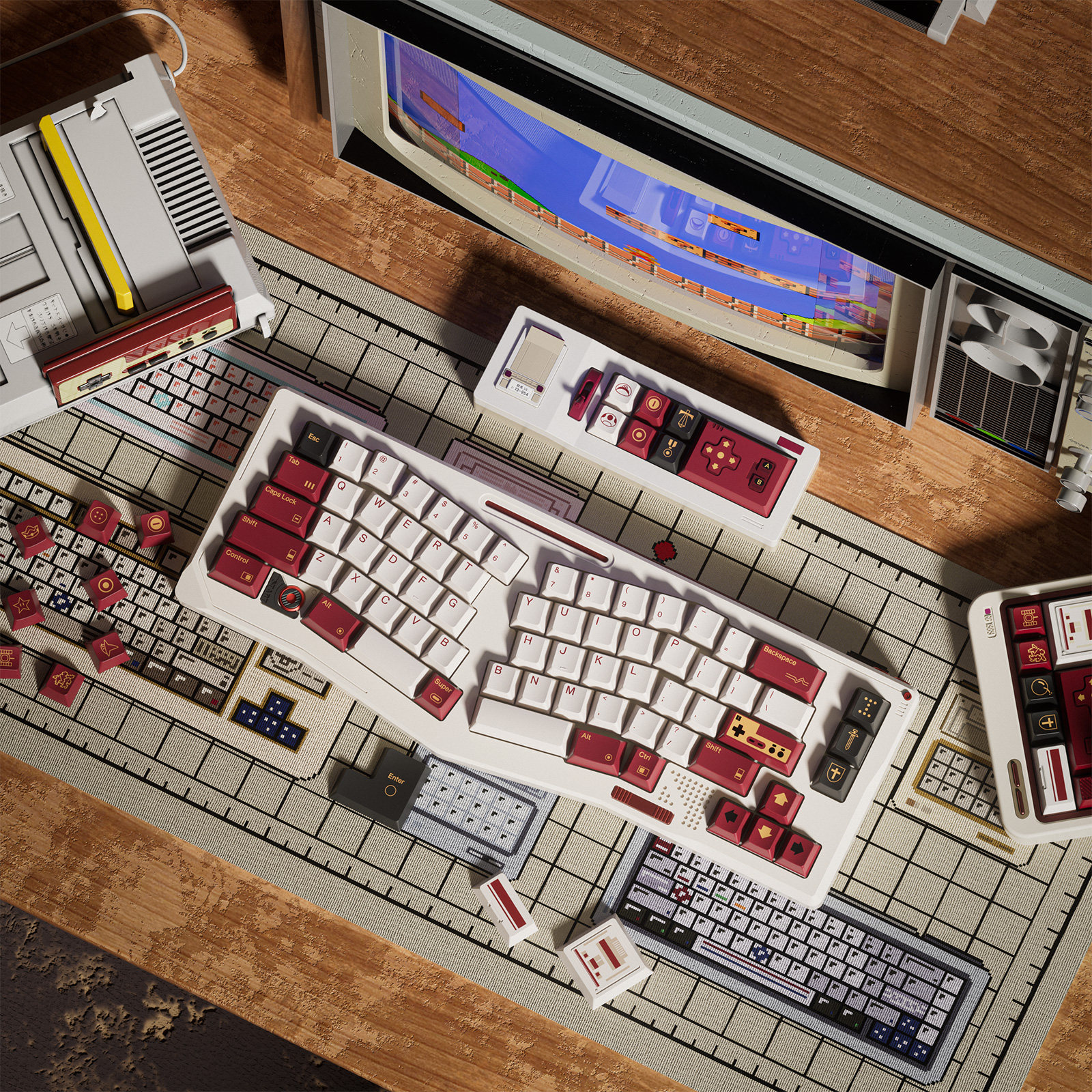 80Retros FC1983 Retro Red And  - Retro Gaming Games avaliação e preço