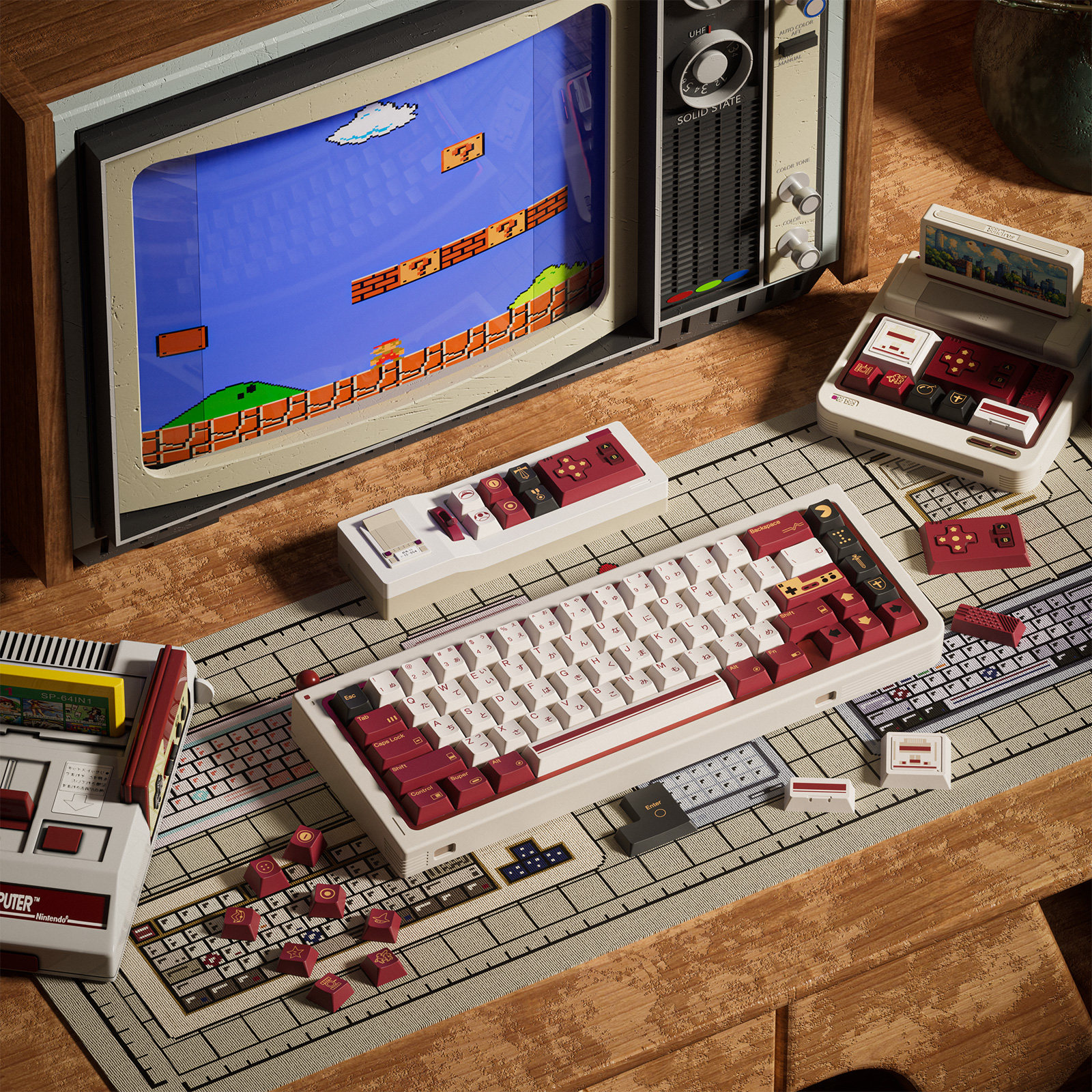 80Retros FC1983 Retro Red And  - Retro Gaming Games avaliação e preço