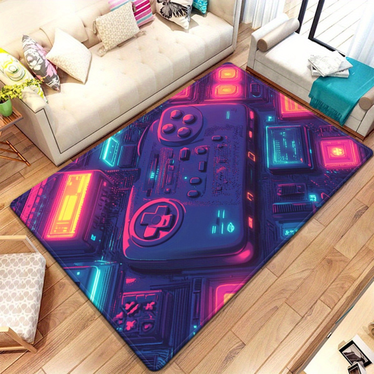 Neon Gamer Rug – Retro Game Co - Retro Gaming Space avaliação e preço