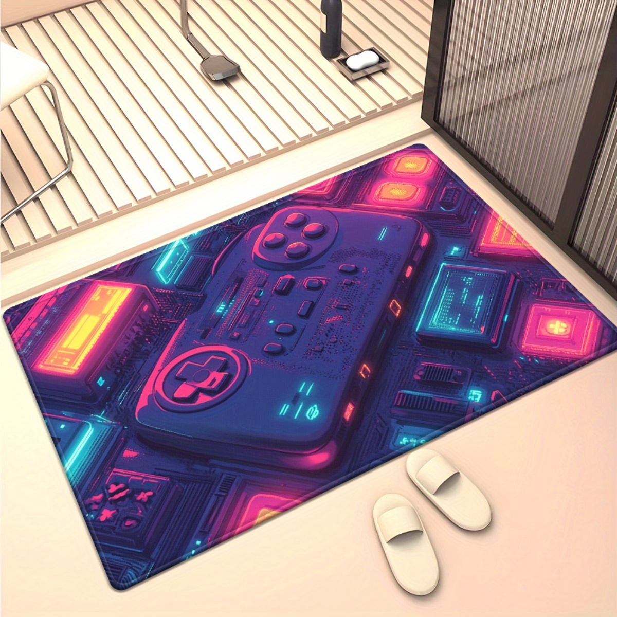 Neon Gamer Rug – Retro Game Co - Retro Gaming Space avaliação e preço