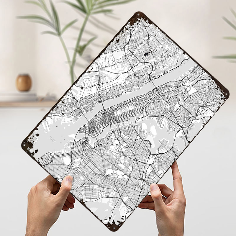 New York City Map Printing Pos - Retro Gaming York avaliação e preço